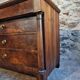 Antique French walnut commode, early 19th century (1800–1830), 4 drawers.