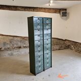 Clamshell furniture / Industrial metal furniture with two Strafor columns