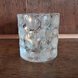 Antique Lalique France crystal or glass candle holder