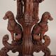Jardinière ancienne néo-baroque en noyer, Suisse '800