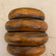 Vase en bois