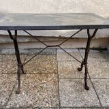 art deco wrought iron bistro table