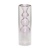 Vase en verre design rose