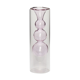 Pink design glass vase