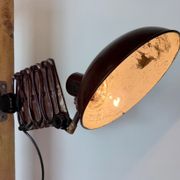 Large German Industrial Scissor Wall Lamp from Helion Arnstadt, 1950s