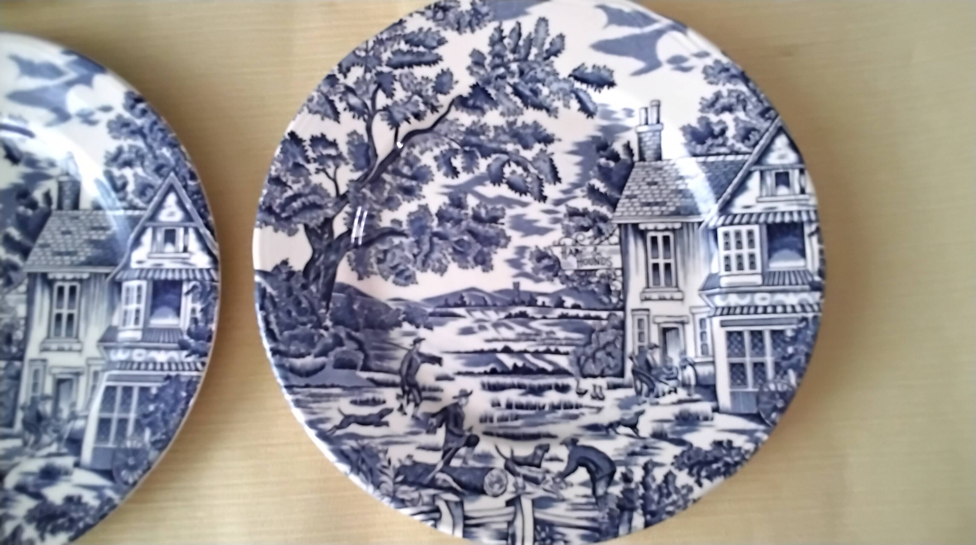 4 flat plates Lunéville Model "English Style"