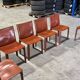 Cassina 6x Cab 412 burgundy by Mario Bellini NP : 9000€