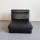 De sede 'ds-77' sofa bed in black leather, 1-seater module