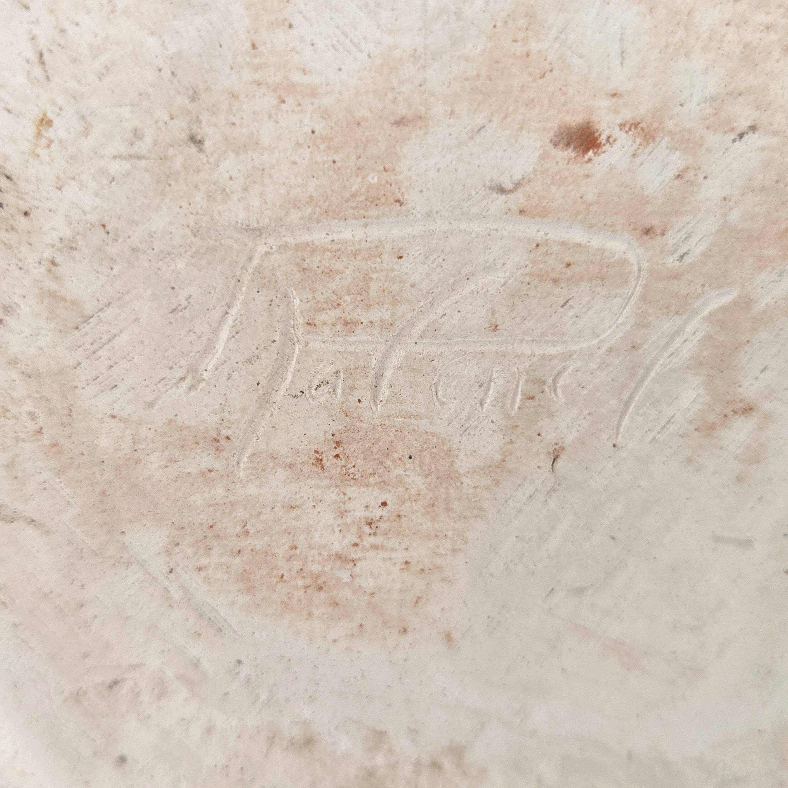 Vintage blue ceramic vase 1960