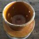Vintage Biot Terracotta Butter Cooler: French Farmhouse Glazed Ceramic