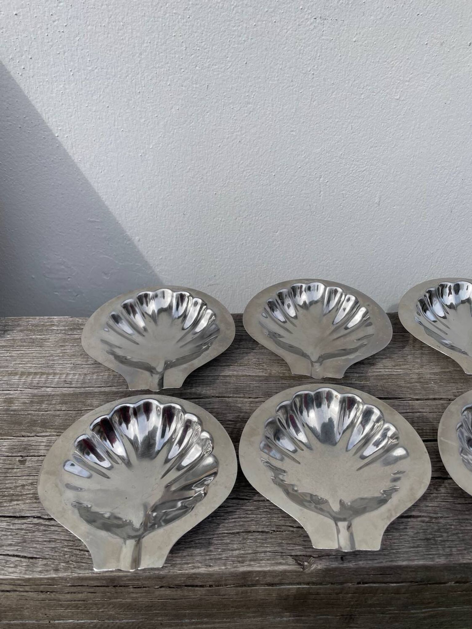 8 coupelles coquillage en inox