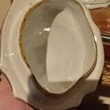 Pair of decorated earthenware vases, 18th century, France