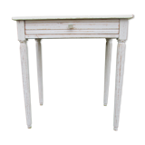 Side table 1900s restyled patinated gray