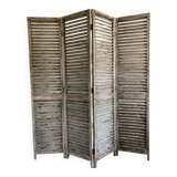 Vintage louvered slat screen