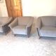 Trio armchairs club 50s grey