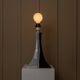 Black and White Ceramic Lamp - Handmade in Italy, Memphis Style Modern Bedside Light