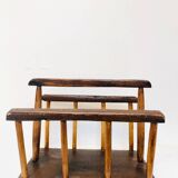 Brutalist magazine rack, 1970