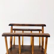 Brutalist magazine rack, 1970