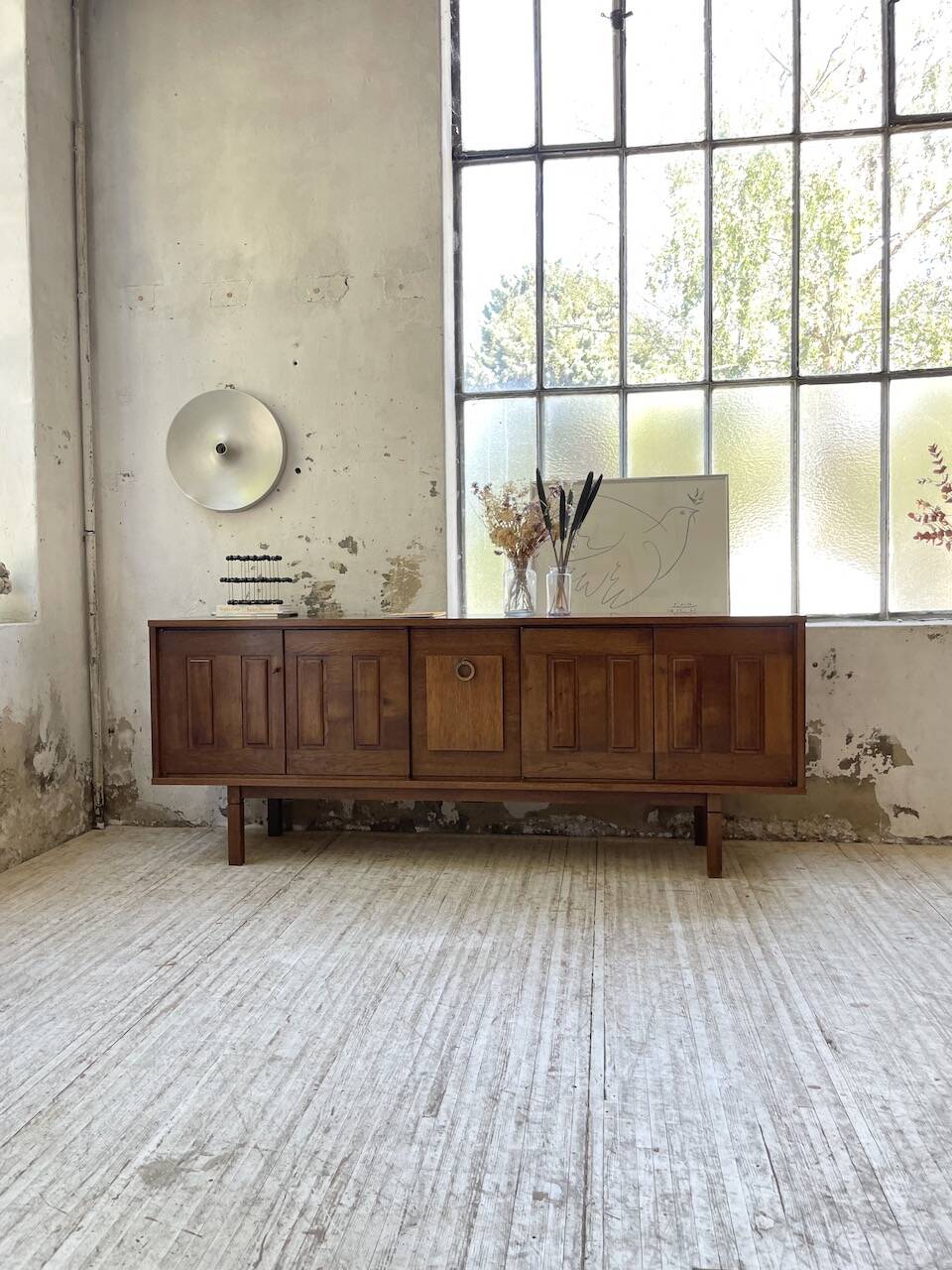 1950s modernist oak sideboard