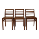 3 chairs model 103 with lattice seats by René Gabriel