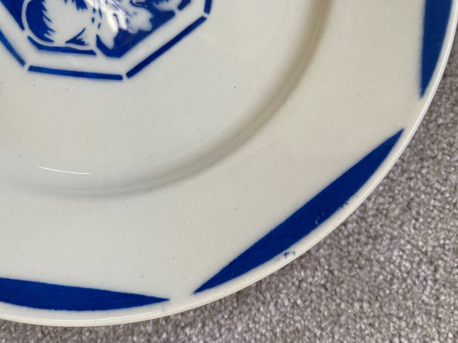 6 K&G Luneville Art Deco Dessert Plates Fructidor Model