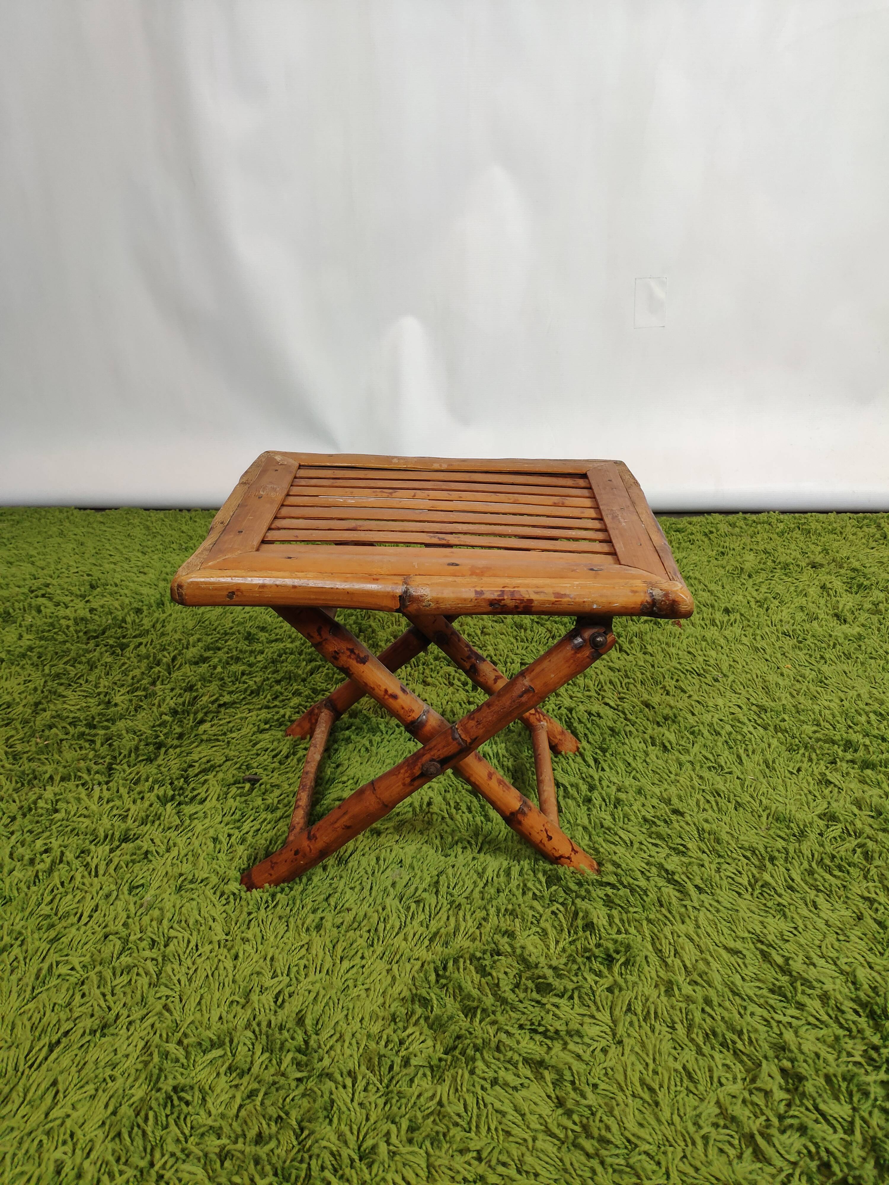 Table basse pliante bambou