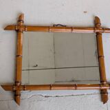 3 bamboo-look mirrors