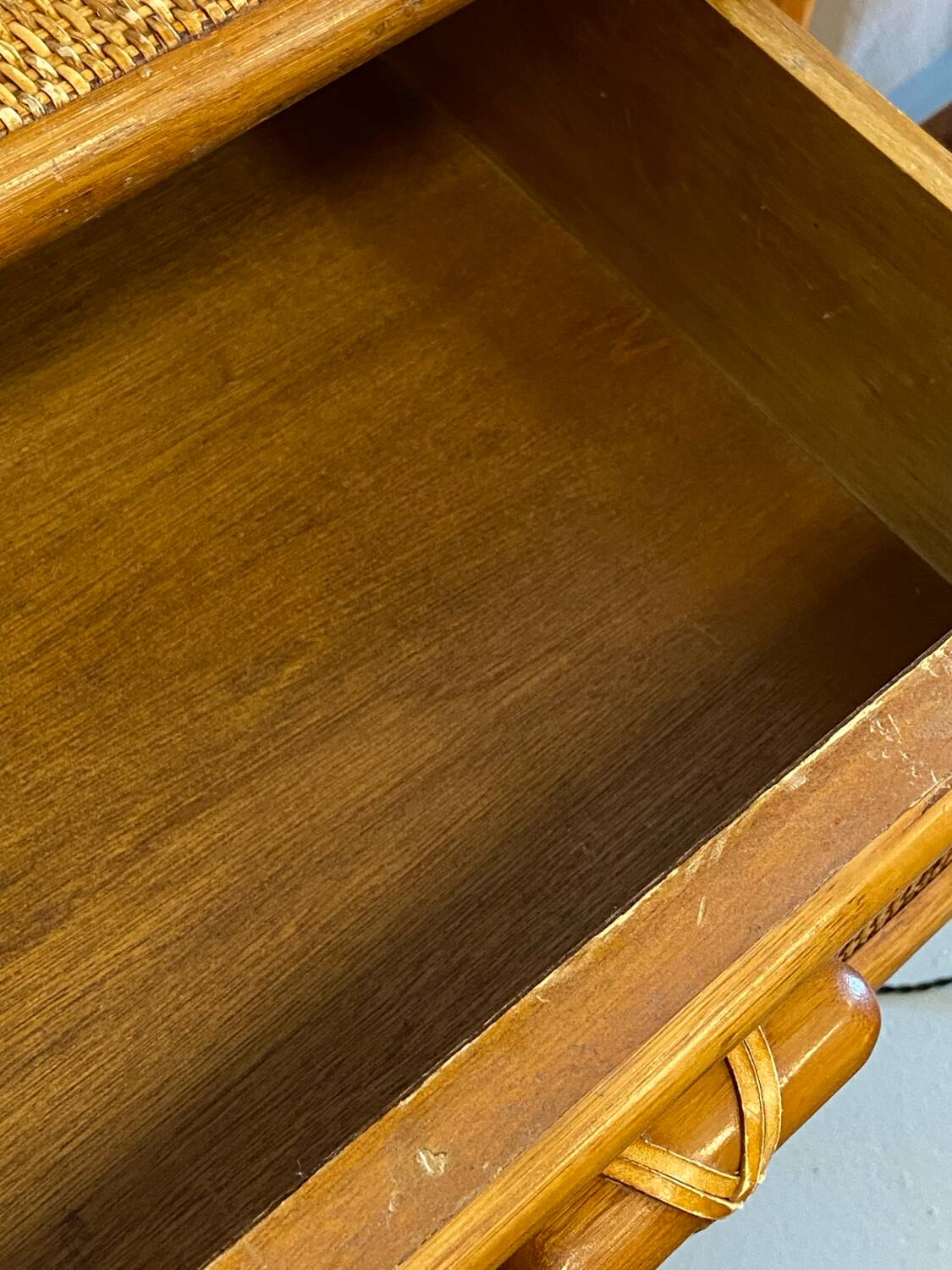 Rattan chest of drawers