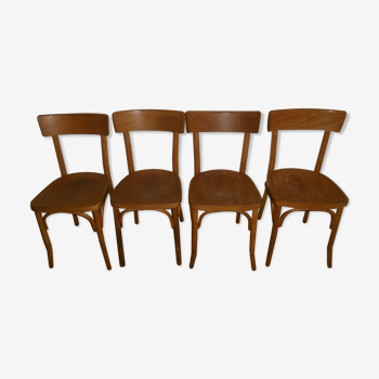 Set of 4 Baumann style bistro chairs