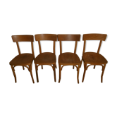 Set of 4 Baumann style bistro chairs