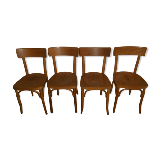 Set of 4 Baumann style bistro chairs
