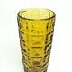 Envelope vase, modernism, pressed soda glass, design by J. S. Drosd, Ząbkowice, Poland, 1970s