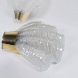 Midcentury Modern wall sconces pair ASEA, "Shell", 1950s, Sweden