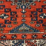 Vieux tapis turc Kazak Oriental 132x95 cm