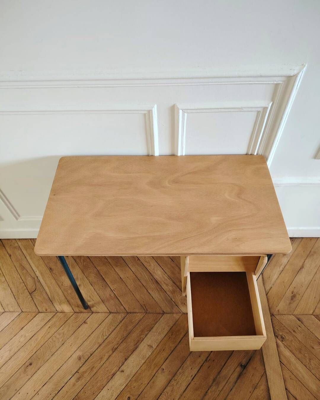 Renovated vintage children's desk, Scandinavian style, 1950s-60s.
