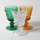 Vintage Clear Stem Glass Arabesque / Wine Goblet Baccarat / France / 1840s