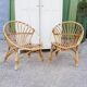 Paire de fauteuils en rotin vintage