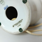 Scandinavian table lamp in Royal Copenhagen earthenware for Fog & Morup, Lampshade Le Klint