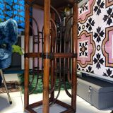 Polynesia handcrafted bamboo shelf/bookcase/side cabinet — vintage TBE