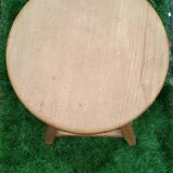Small adjustable stool in solid wood
