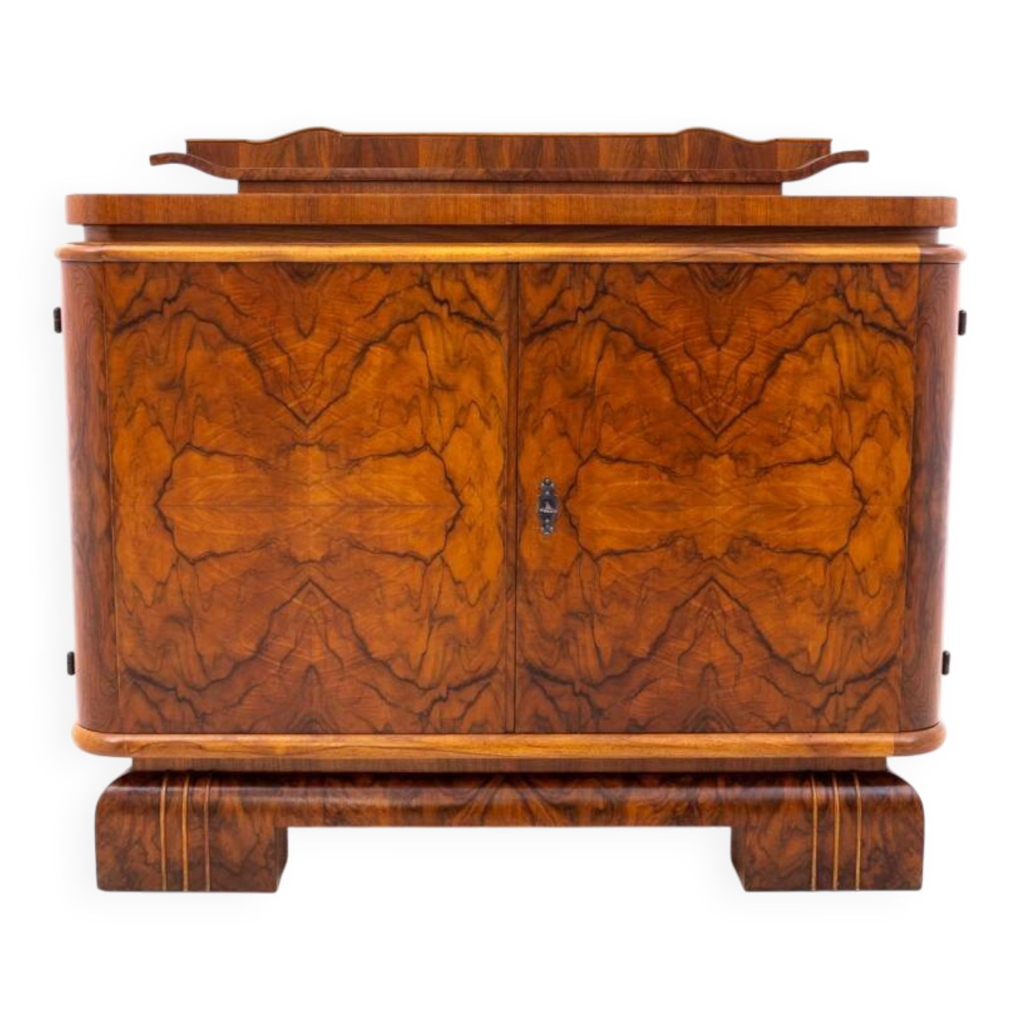 Interesting Art Deco chest of drawers, Poland, circa 1930.