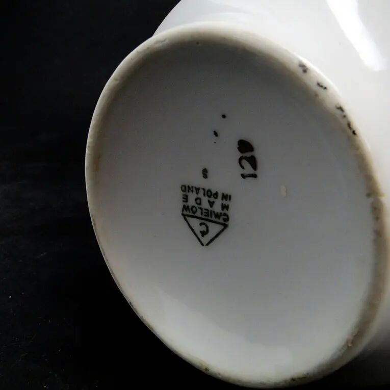Vase postmodernism mid-century modern, porcelain, Ćmielów, Poland, 1970s
