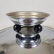 Cut with chrome brass fruit Art Deco Modernist Bauhaus