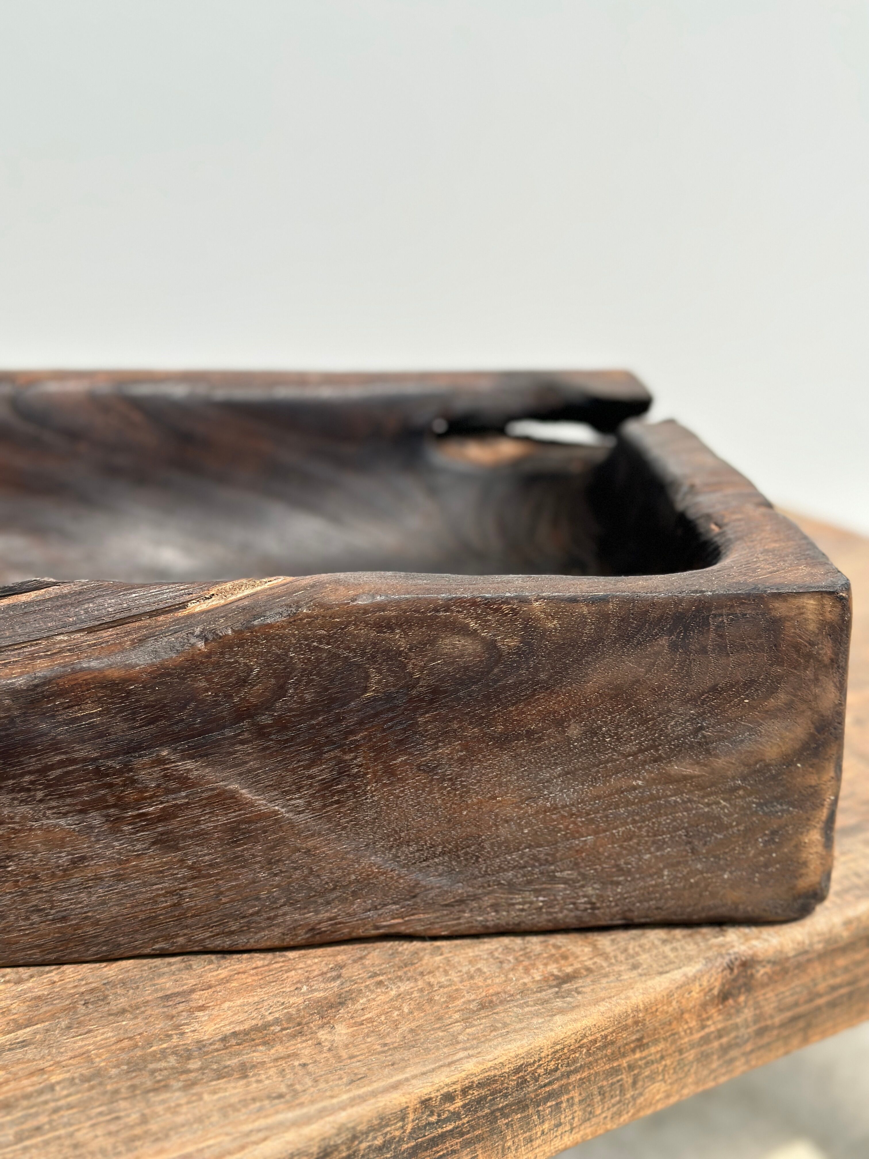 Asian teak empty pocket