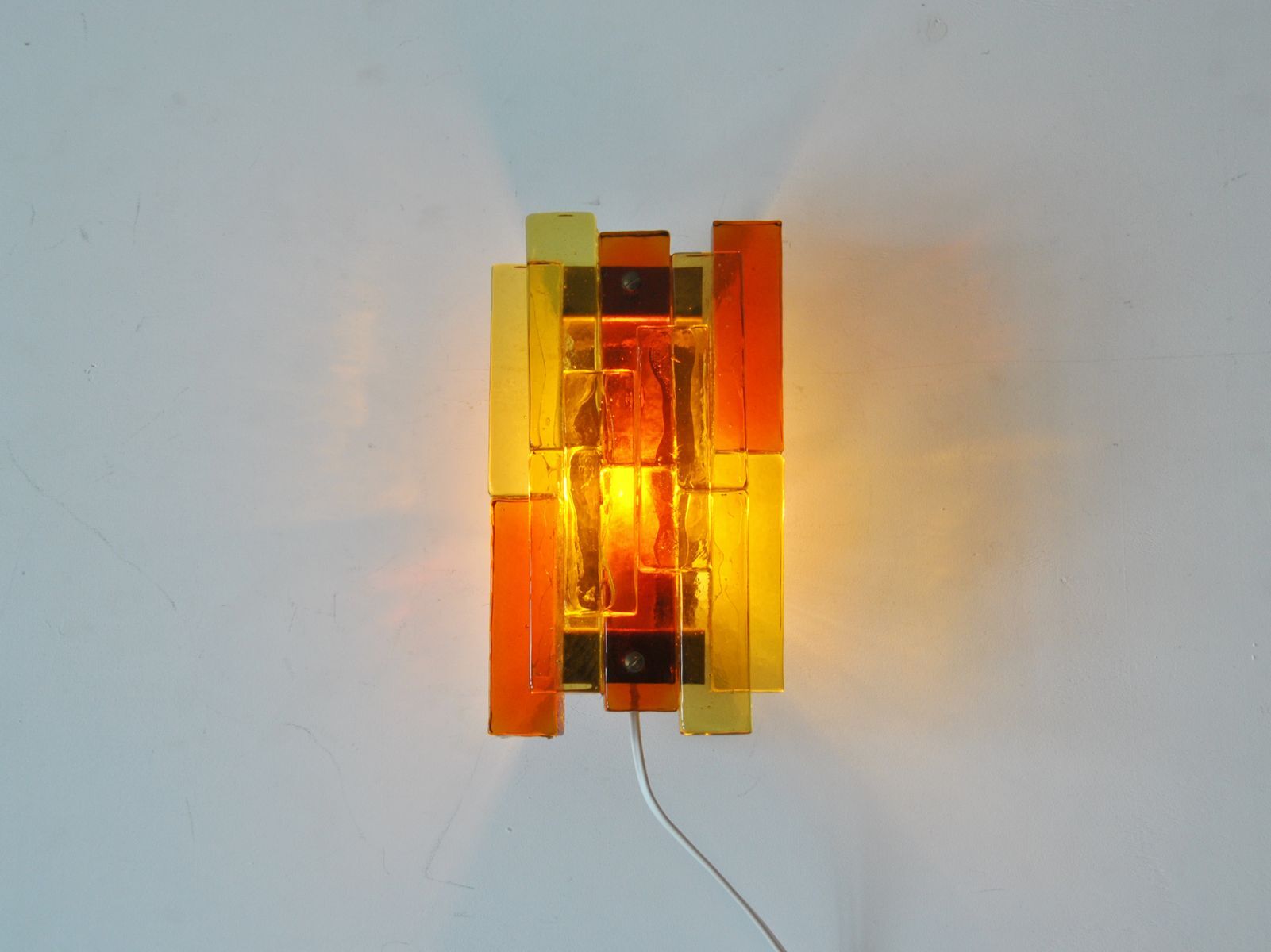 Glass wall applique by Svend Aage Holm Sorensen for Holm Sarensen - Co