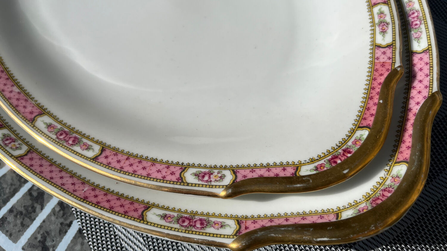 Pair of Limoges B & D serving dishes