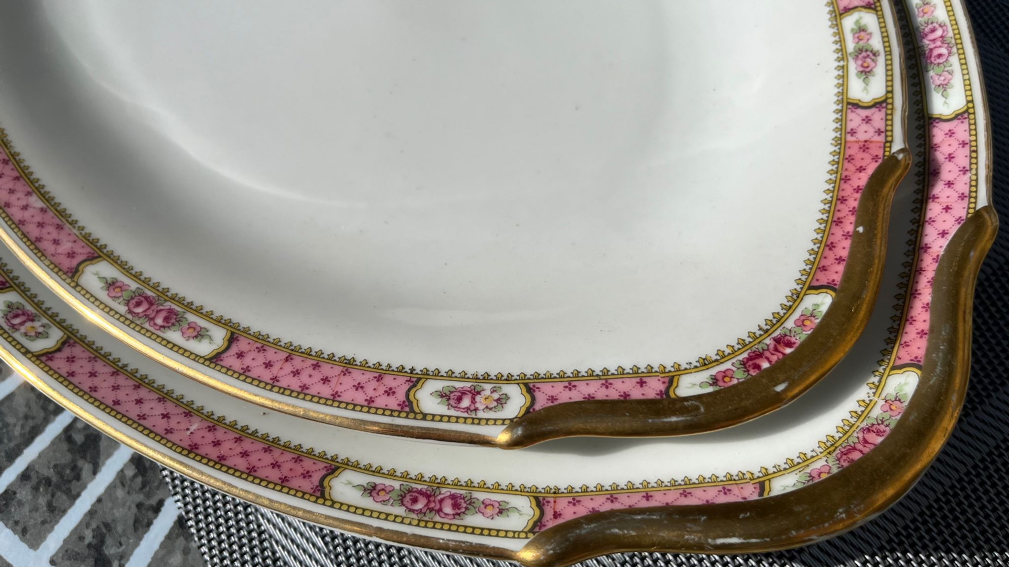 Pair of Limoges B & D serving dishes