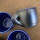 Set de 6 tasses en terre vernissée mid century pop 1960s