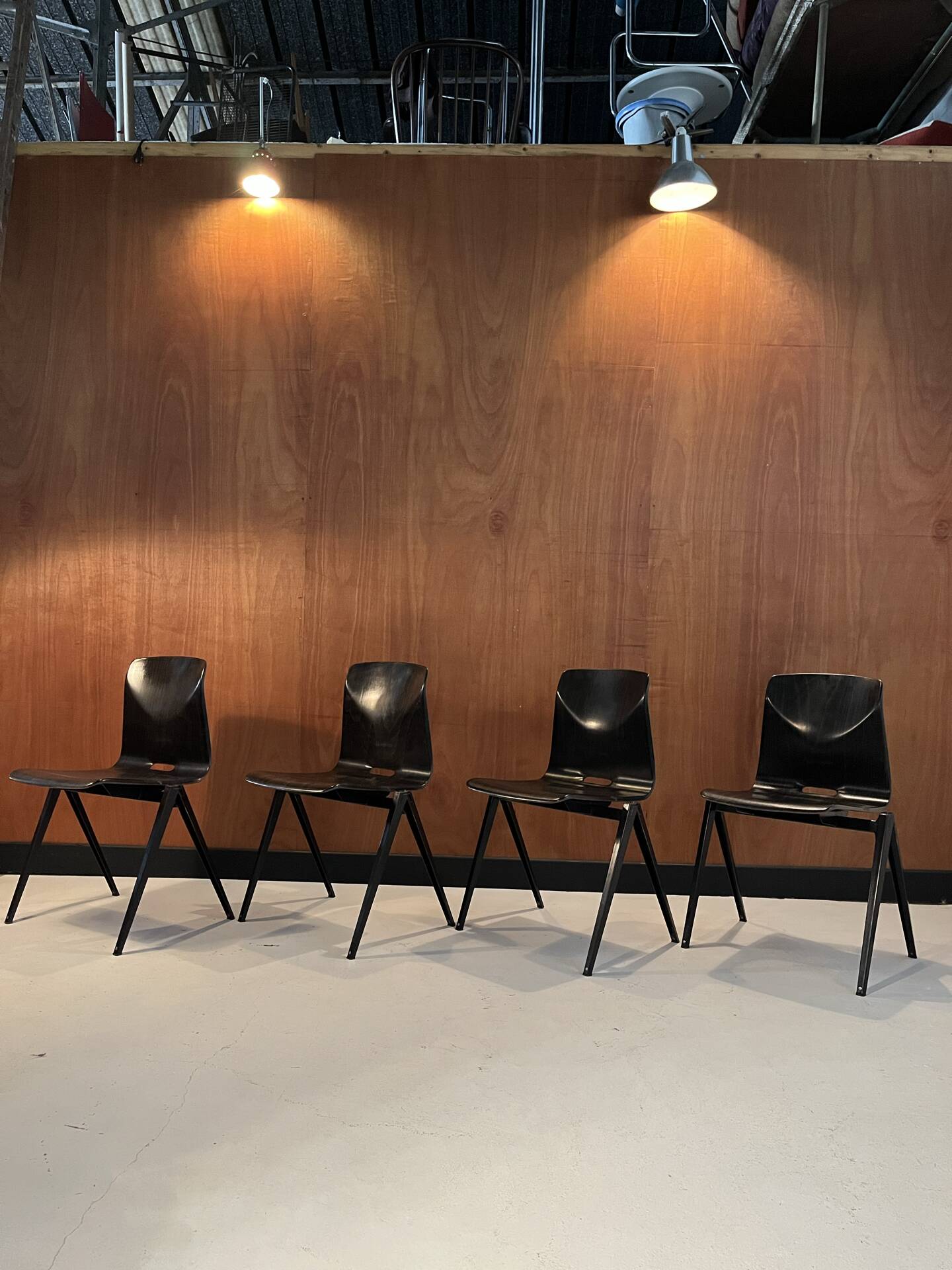 4 chaises Pagholz Thur op seat 1970