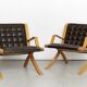 Pair Peter Hvidt & Orla Mølgaard-Nielsen AX Chairs for Fritz Hansen